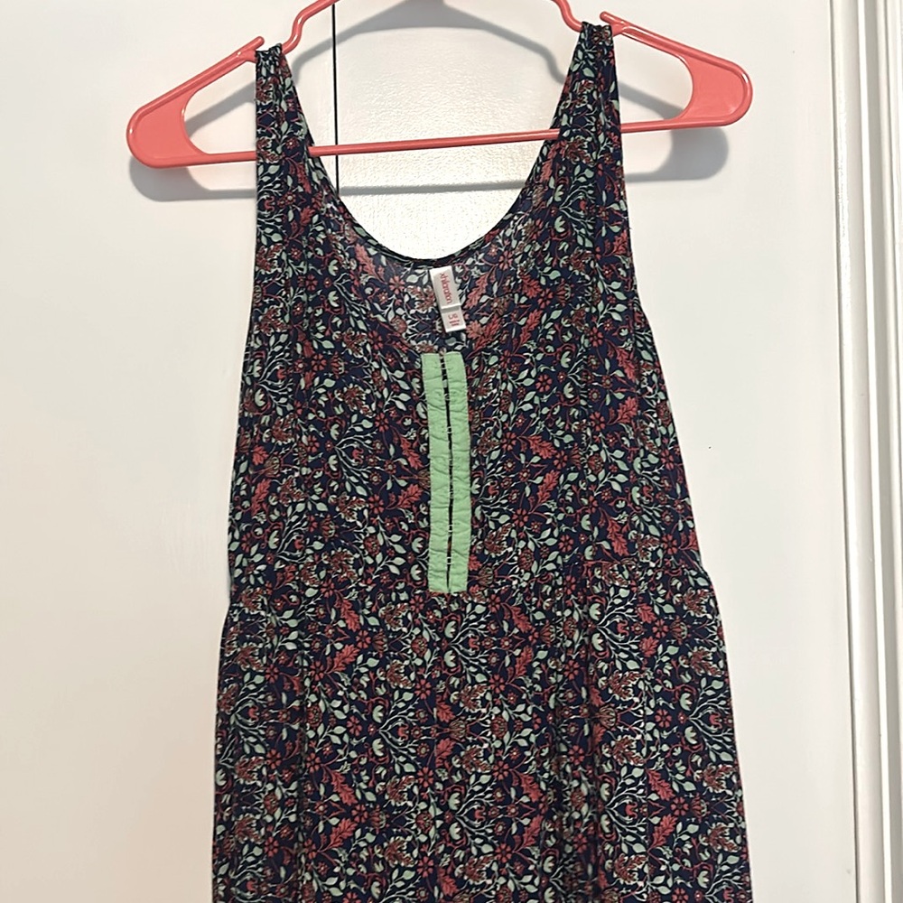 High-low floral sleeveless dress, size L